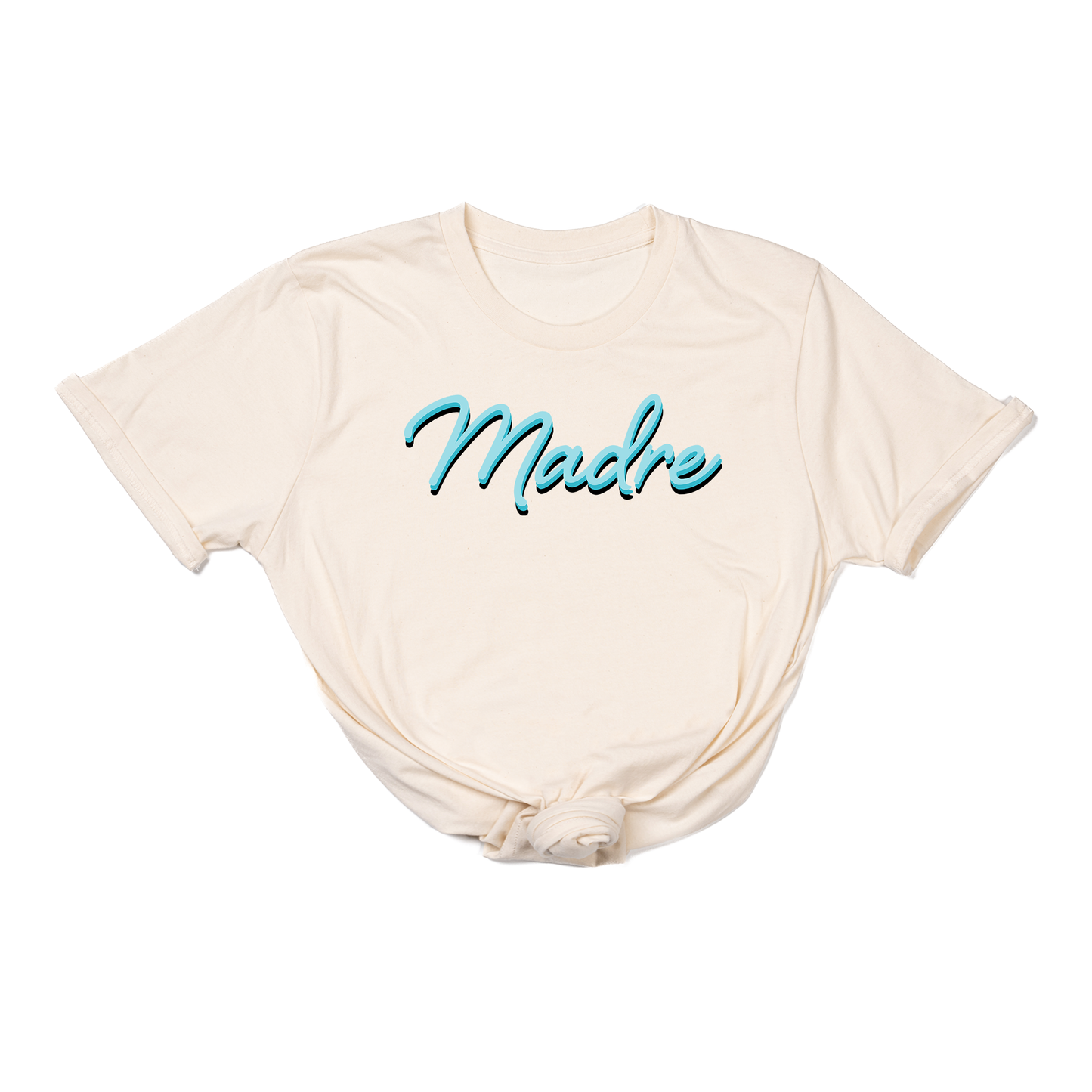 Madre (90's Inspired, Blue) - Tee (Natural)