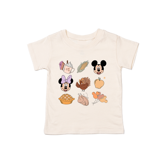Magic Mouse Thanksgiving Favorites - Kids Tee (Natural)