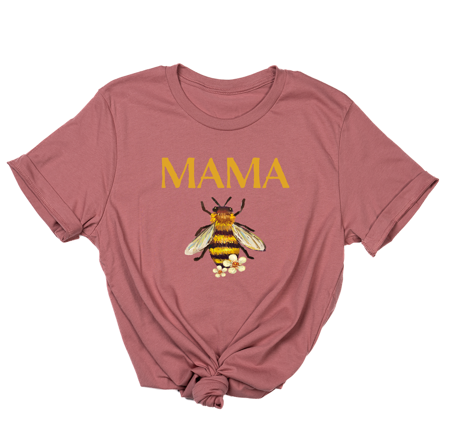 Mama Bee (Across Front) - Tee (Mauve)