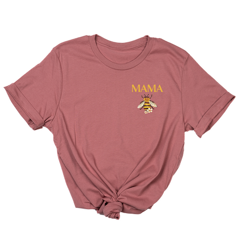 Mama Bee (Pocket) - Tee (Mauve)