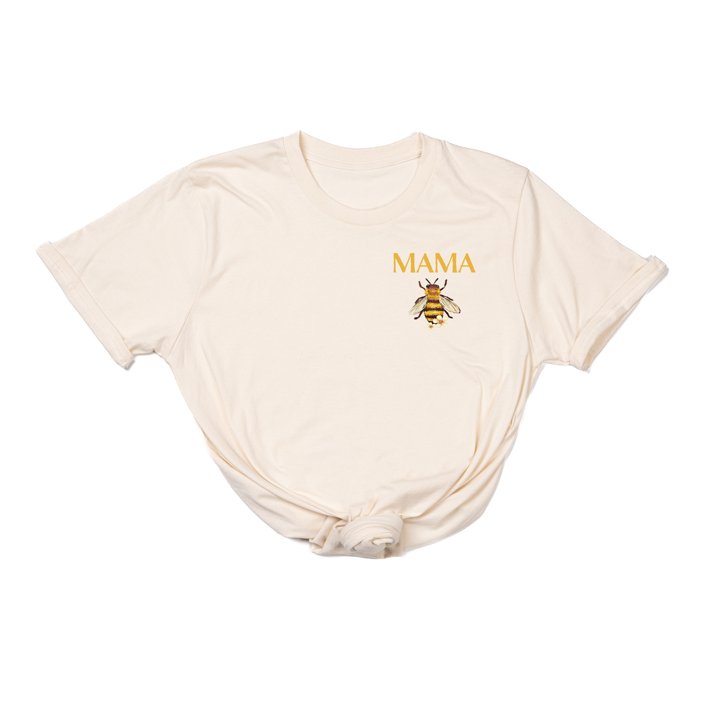 Mama Bee (Pocket) - Tee (Natural)
