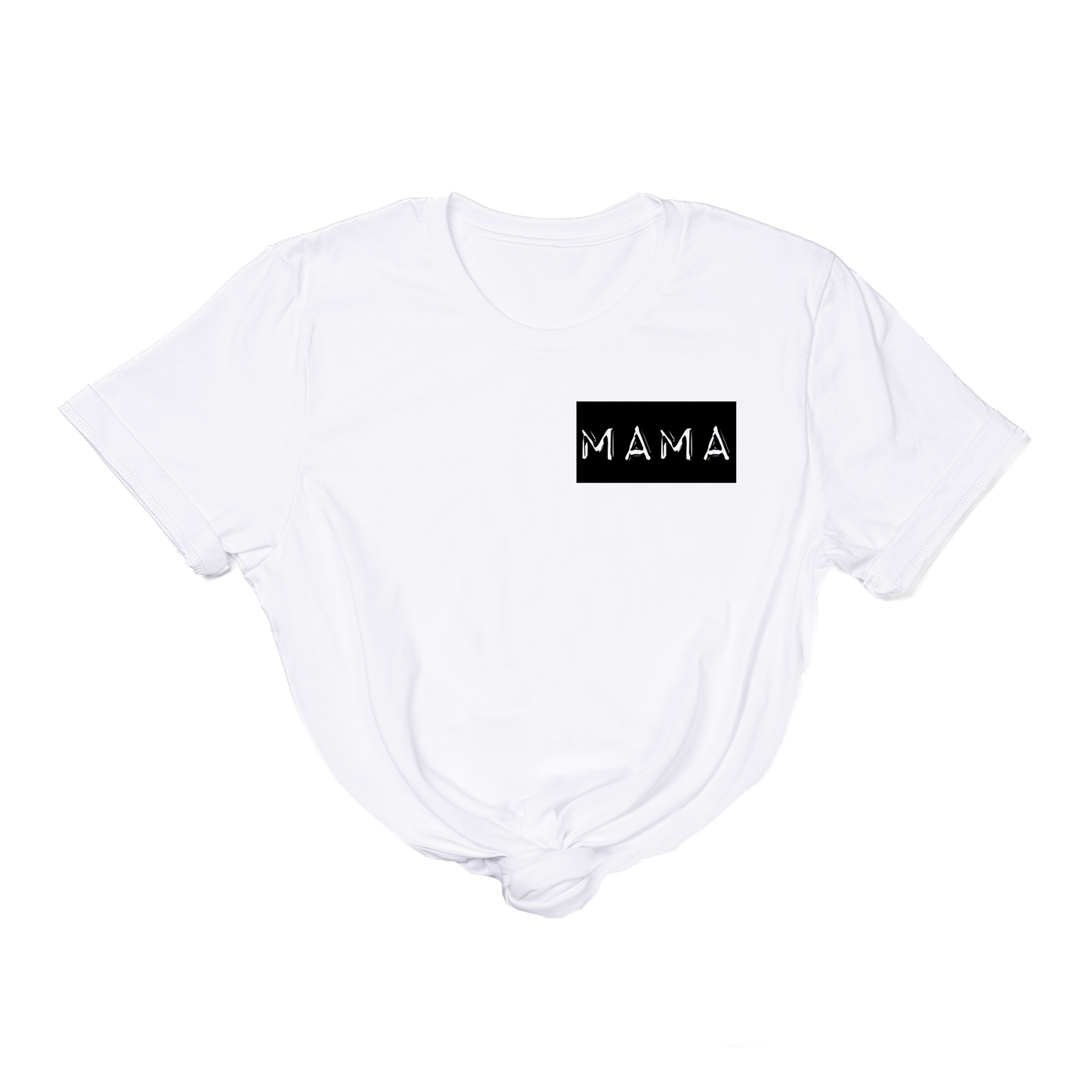 Mama Old School Label (Pocket) - Tee (White)