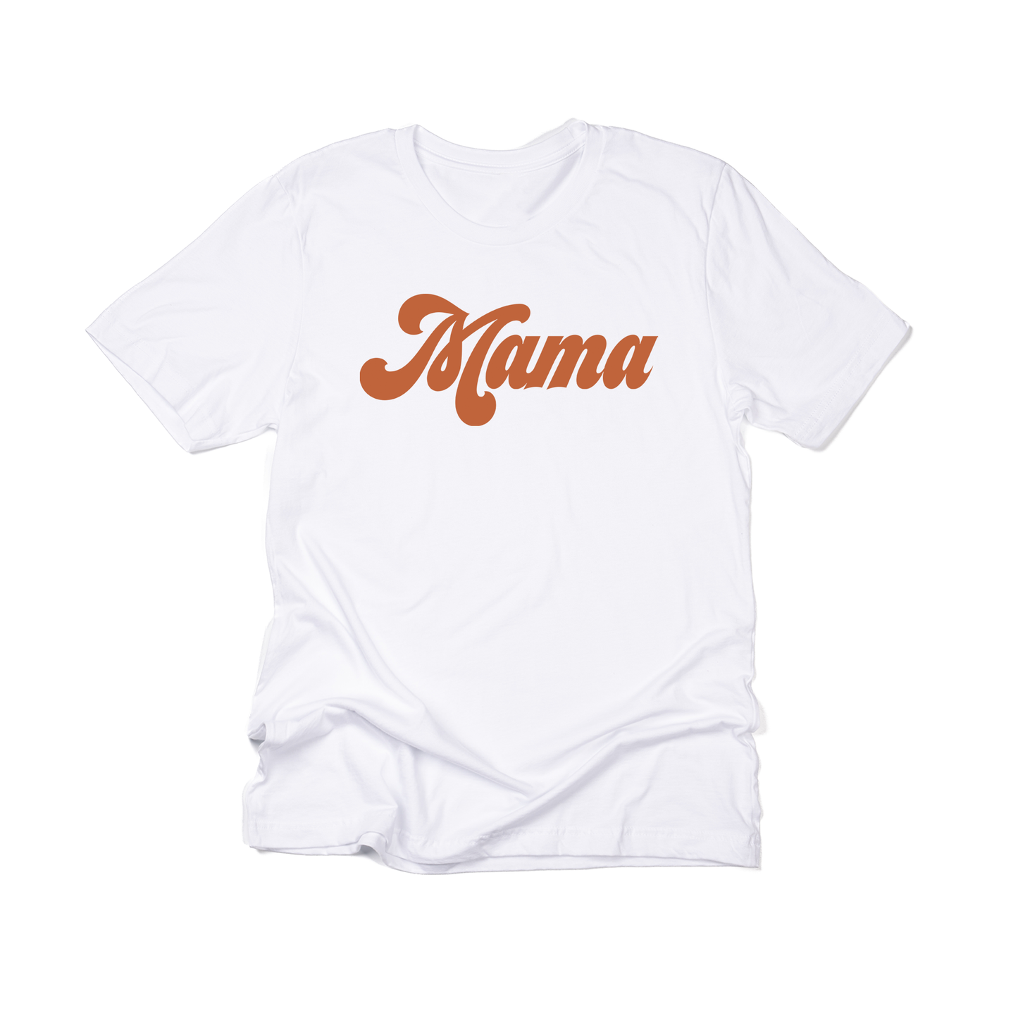 Mama (Retro,  Rust) - Tee (White)