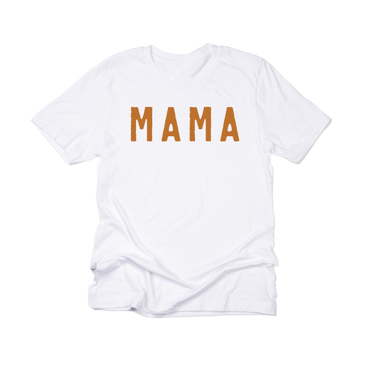 Mama (Rough,  Camel) - Tee (White)