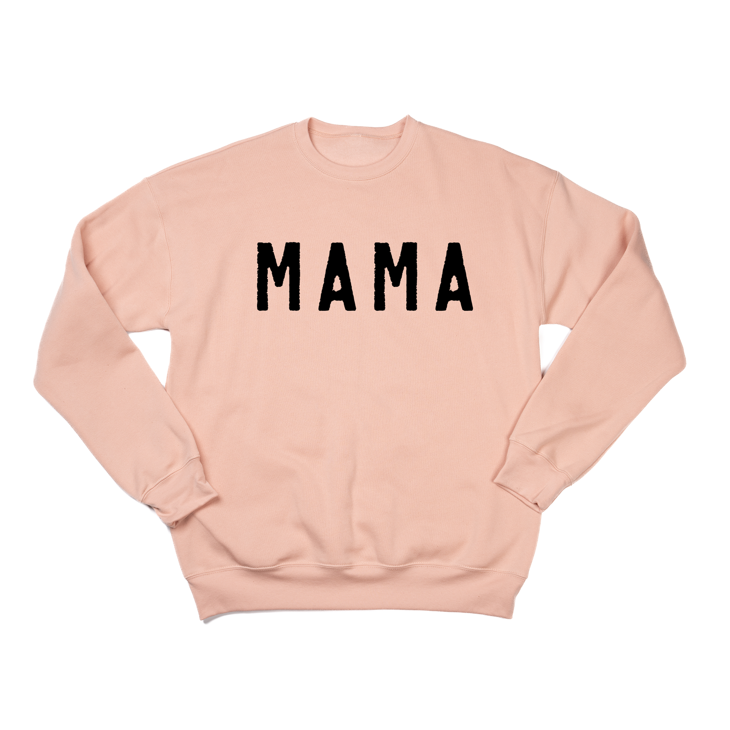 Mama (Rough, Black) - Sweatshirt (Peach)