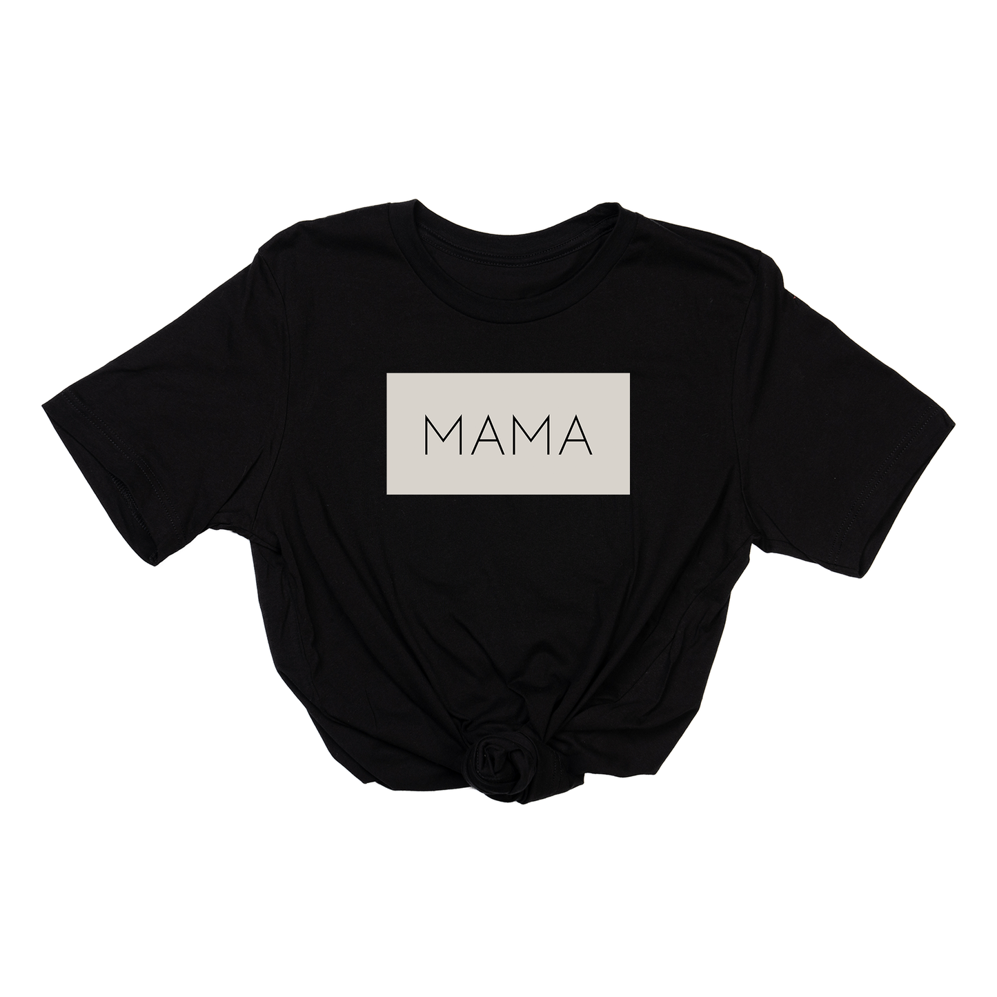 Mama (Boxed Collection, Stone Box/Black Text, Across Front) - Tee (Black)