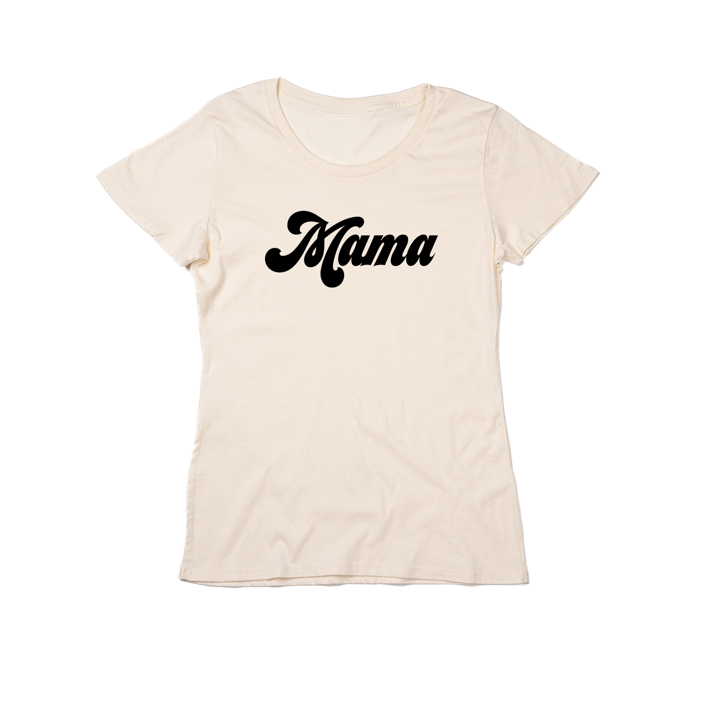 Mama (Retro, Black) - Women's Fitted Tee (Natural)