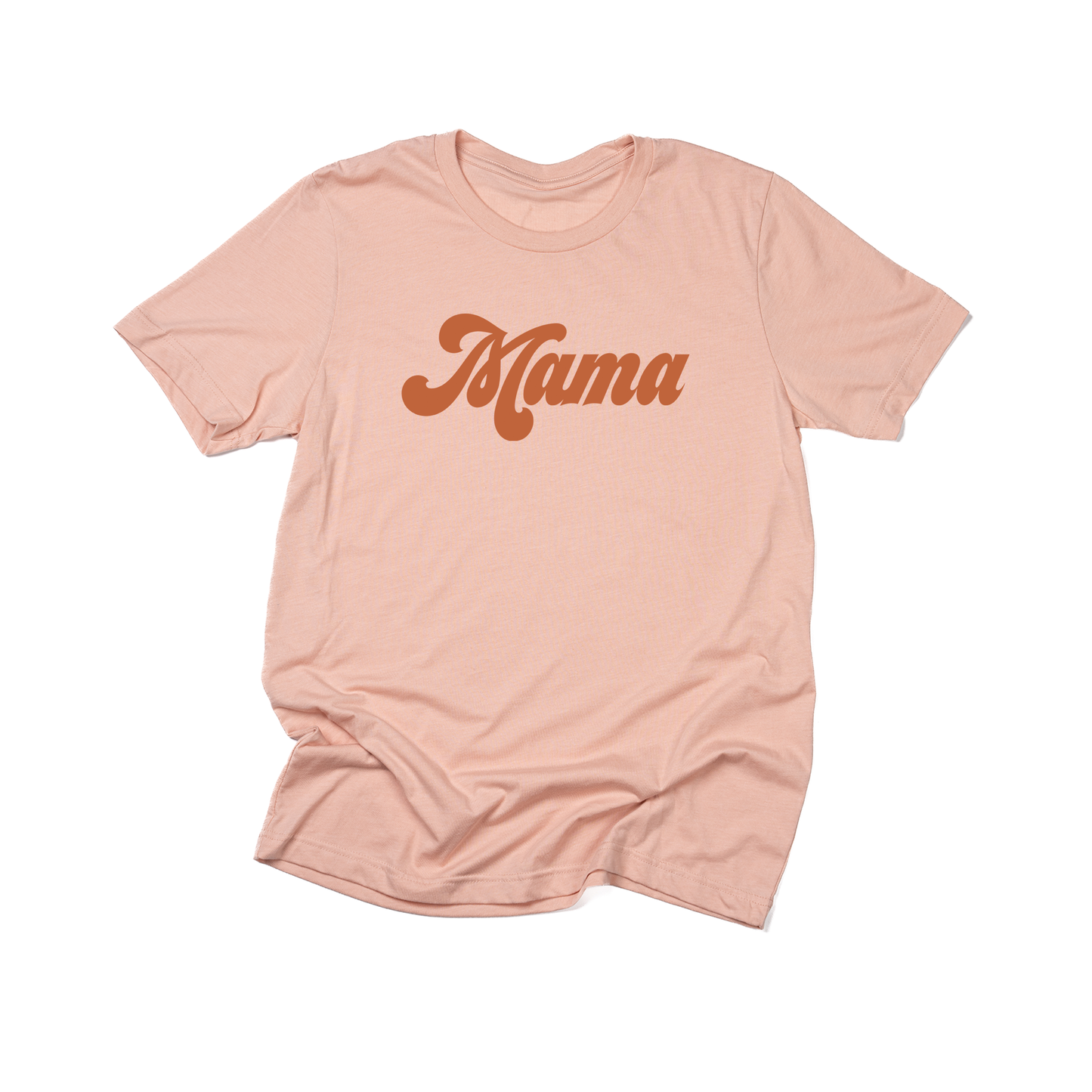 Mama (Retro, Rust) - Tee (Peach)