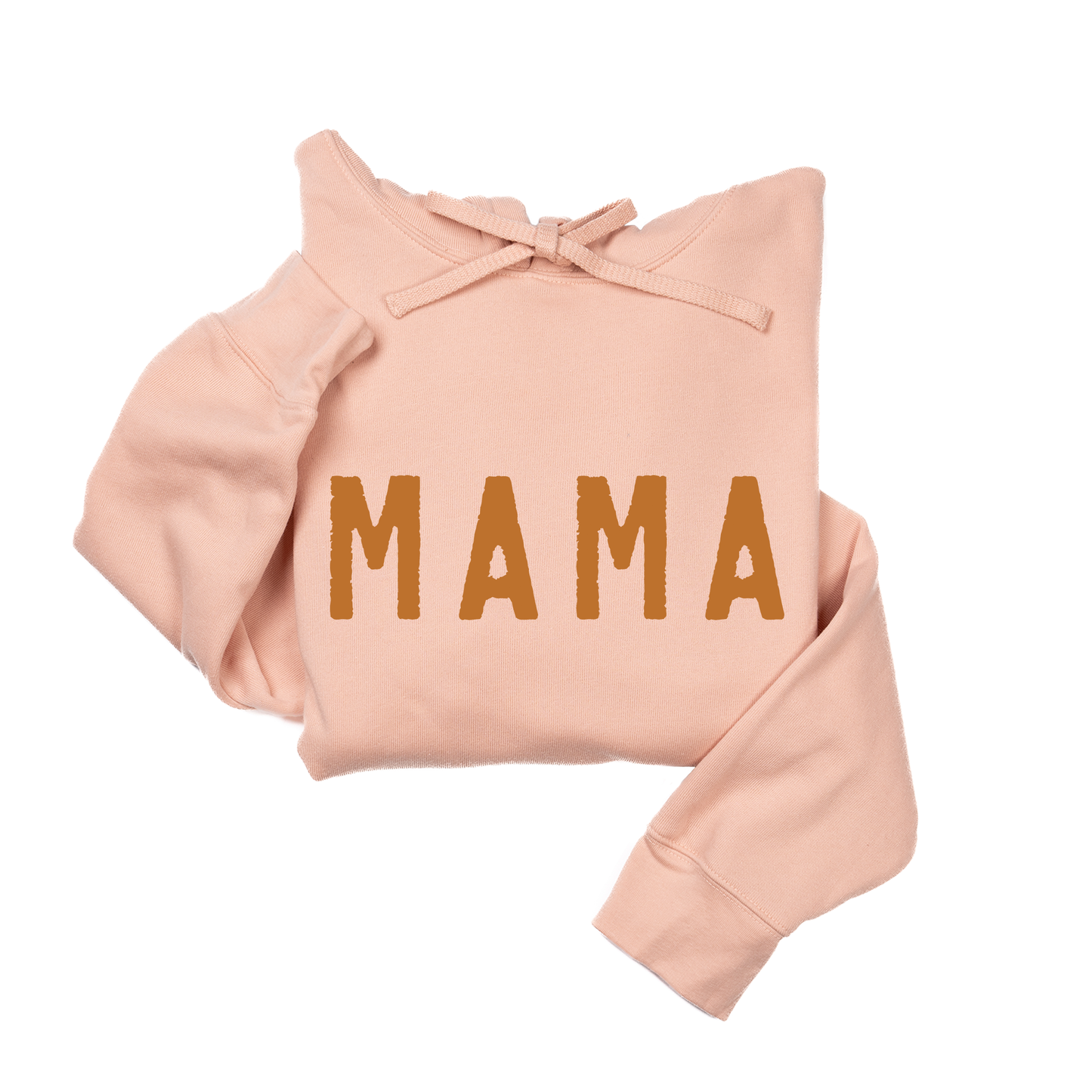 Mama (Rough, Camel) - Hoodie (Peach)