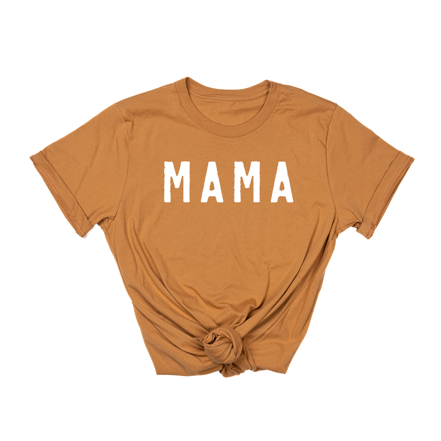 Mama (Rough,  White) - Tee (Camel)