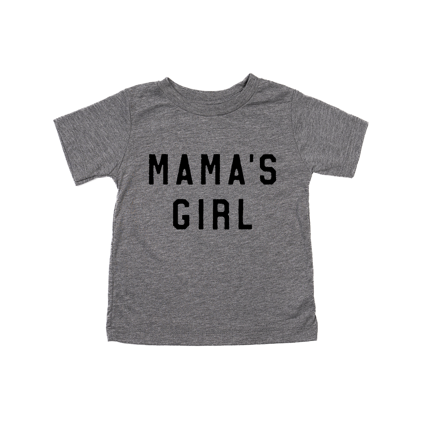 Mama's Girl (Black) - Kids Tee (Gray)