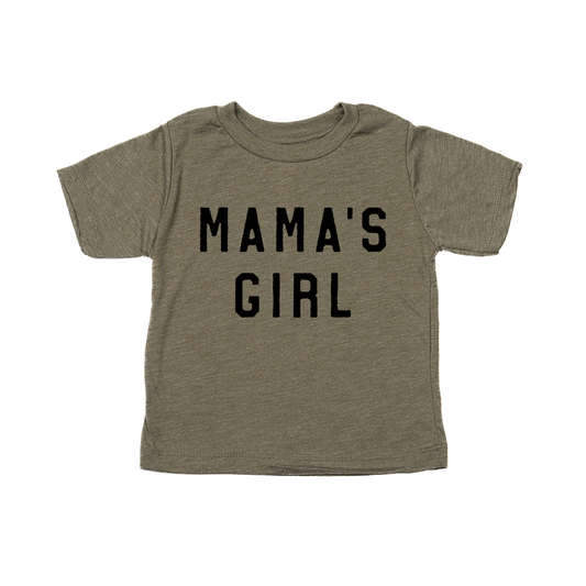 Mama's Girl (Black) - Kids Tee (Olive)