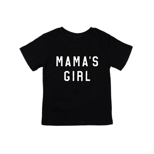 Mama's Girl (White) - Kids Tee (Black)