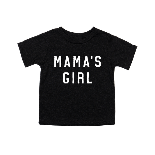 Mama's Girl (White) - Kids Tee (Charcoal Black)