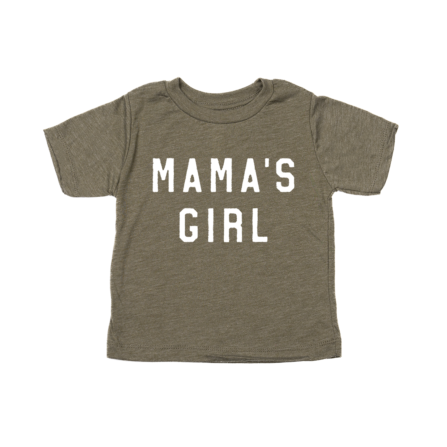 Mama's Girl (White) - Kids Tee (Olive)