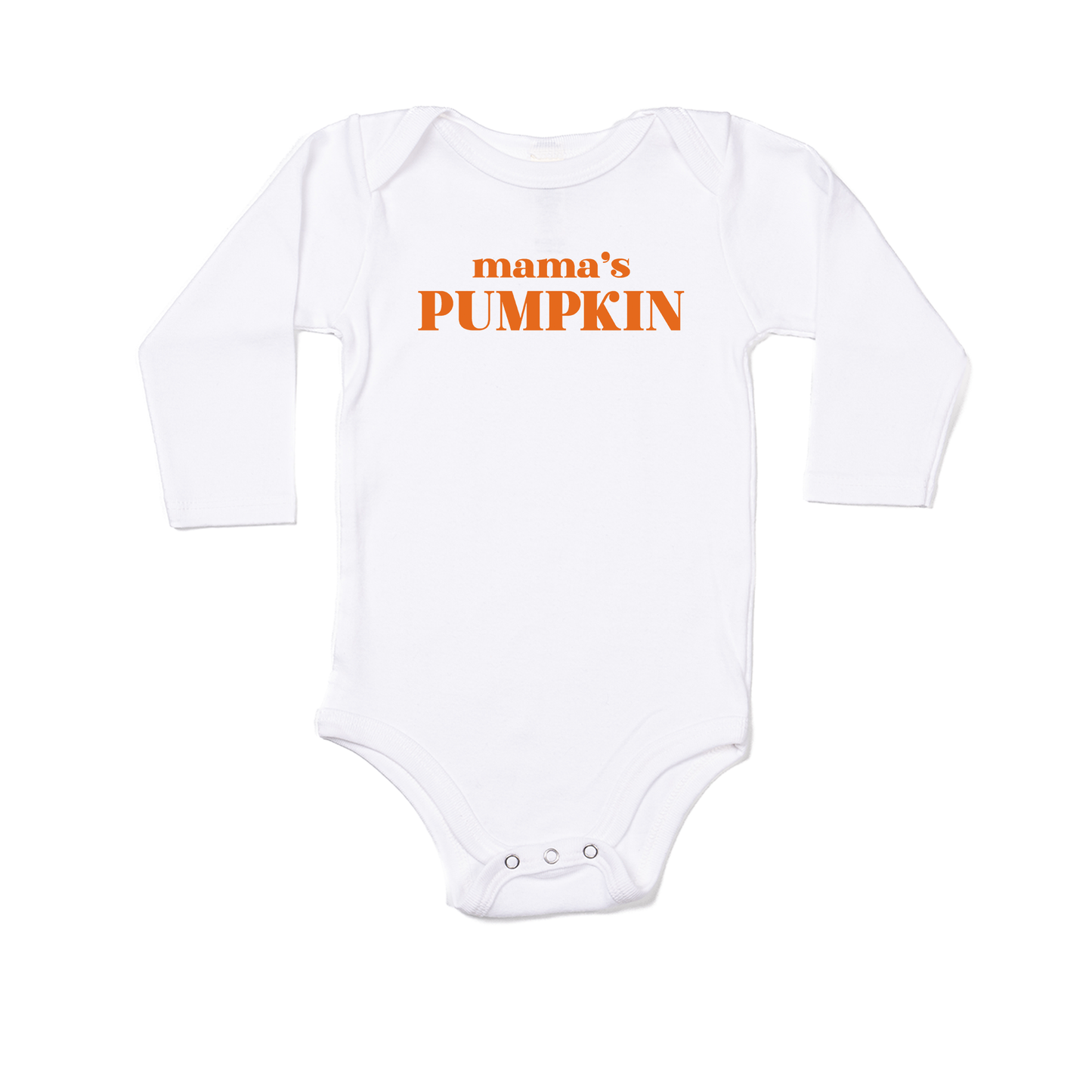 Mama's Pumpkin - Bodysuit (White, Long Sleeve)