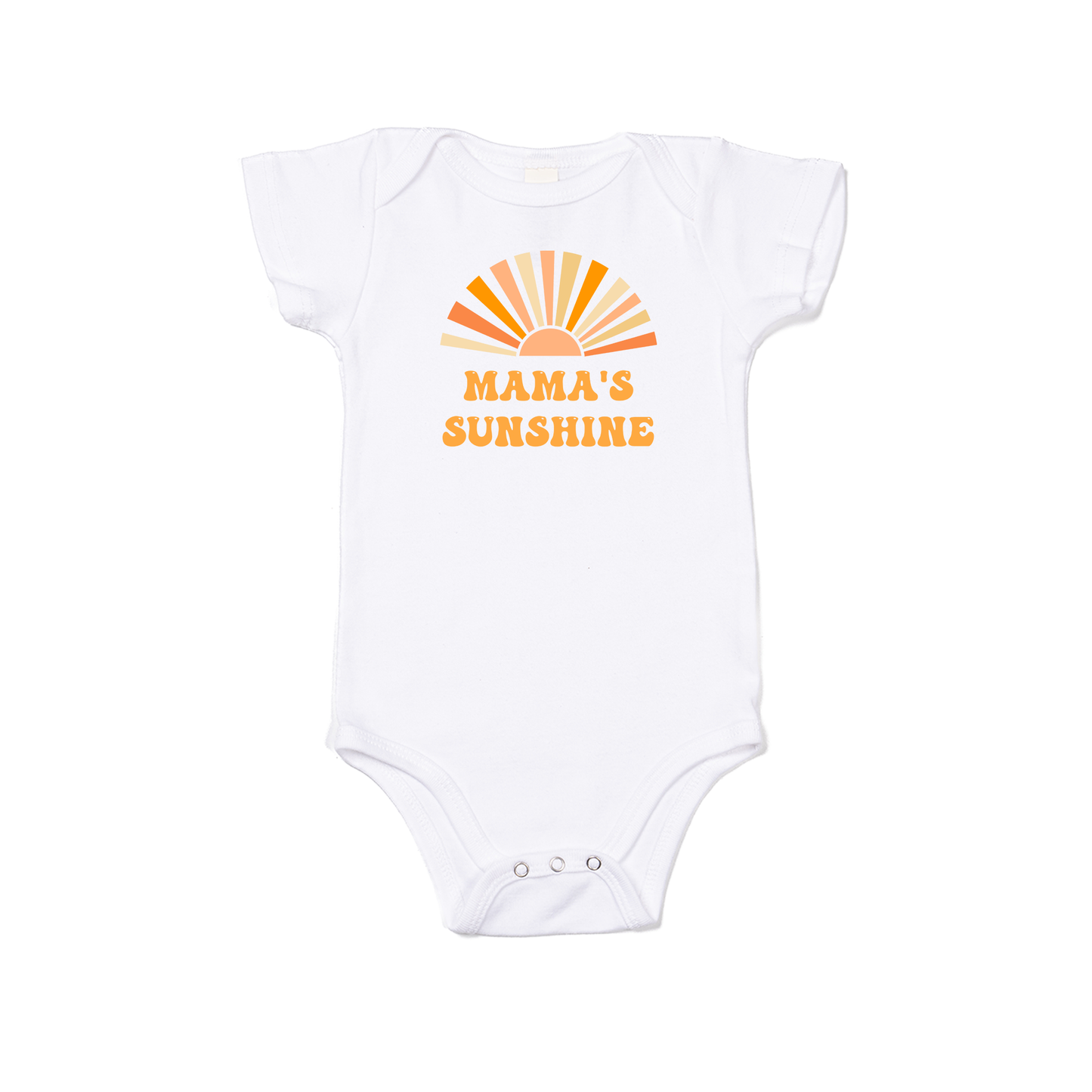 Mama's Sunshine - Bodysuit (White, Short Sleeve)