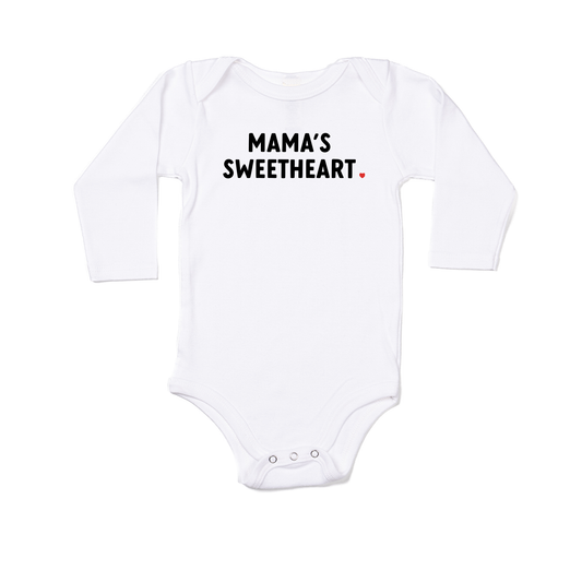 Mama's Sweetheart ❤️ - Bodysuit (White, Long Sleeve)