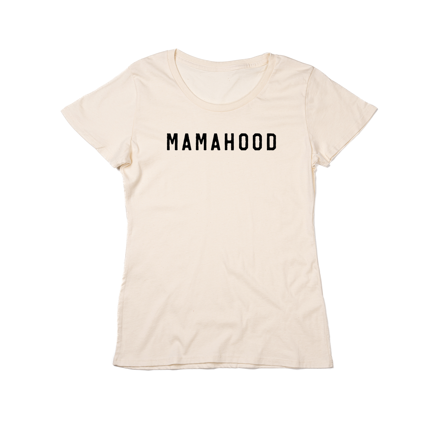 Mamahood (Rough) - Women's Fitted Tee (Natural)