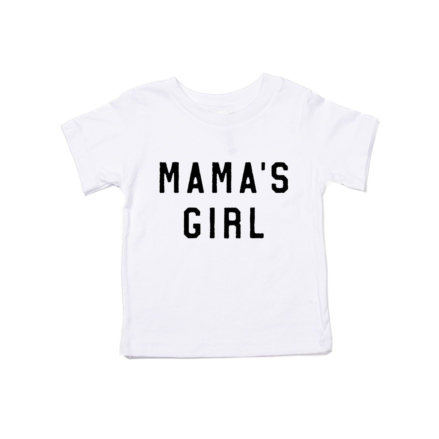 Mama's Girl (Black) - Kids Tee (White)