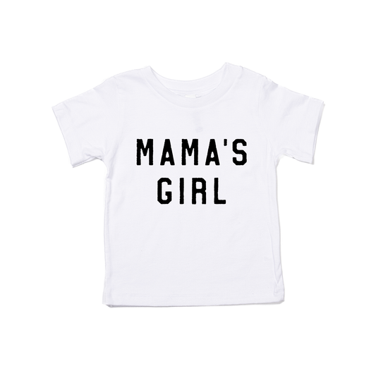 Mama's Girl (Black) - Kids Tee (White)