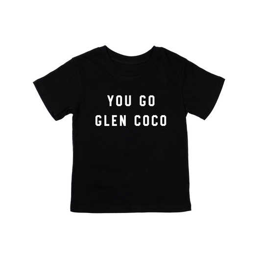 You Go Glen Coco (White) - Kids Tee (Black)