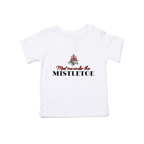 Meet Me Under The Mistletoe - Kids Tee (White)