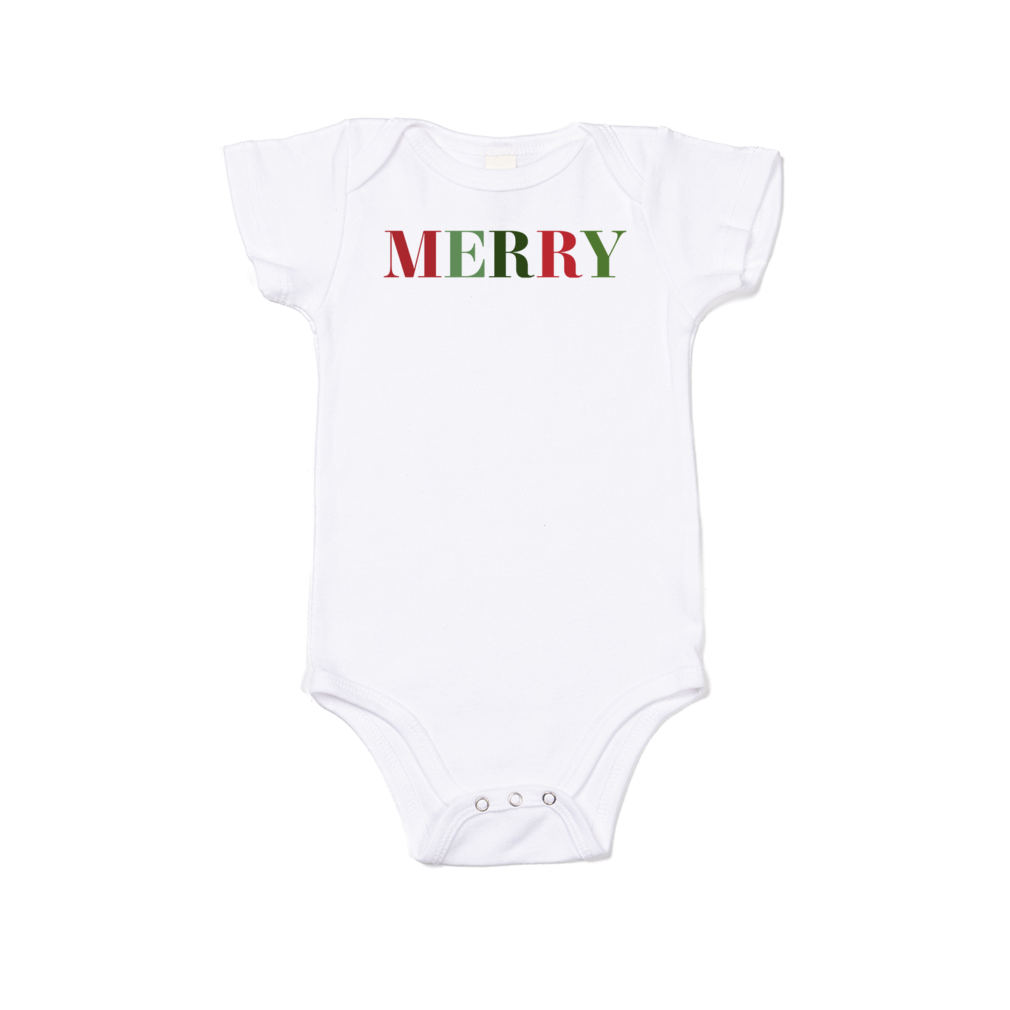 MERRY - Bodysuit (White, Short Sleeve)