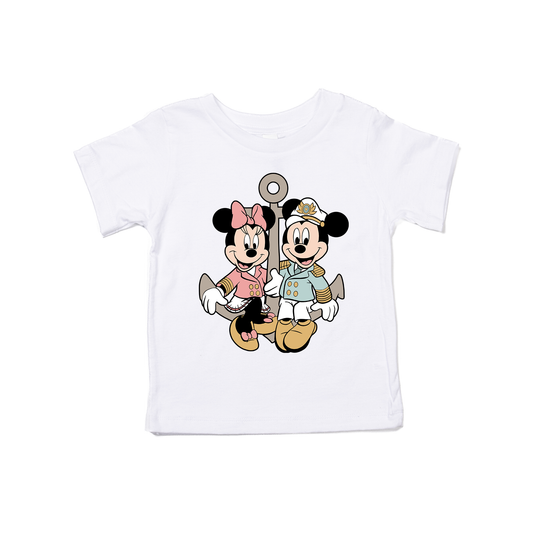 Mickey & Minnie (Anchor) - Kids Tee (White)