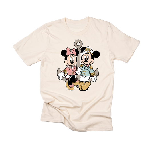 Mickey & Minnie (Anchor) - Tee (Vintage Natural)
