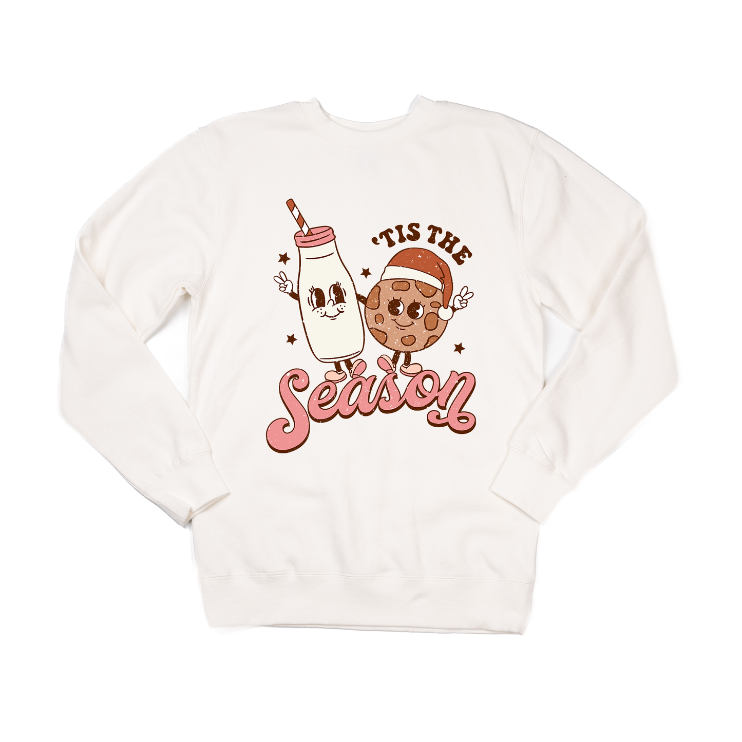 Milk & Cookies Tis the Season - Sweatshirt (Creme)