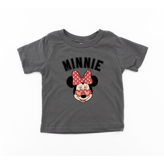 Minnie Heart Eyes - Kids Tee (Ash)