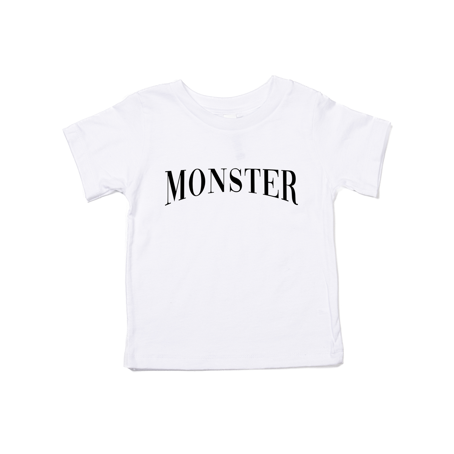 Monster (Black) - Kids Tee (White)