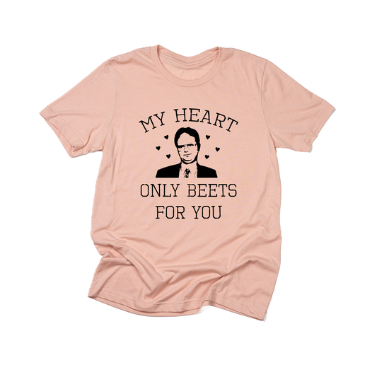 My Heart Only Beets For You - Tee (Peach)