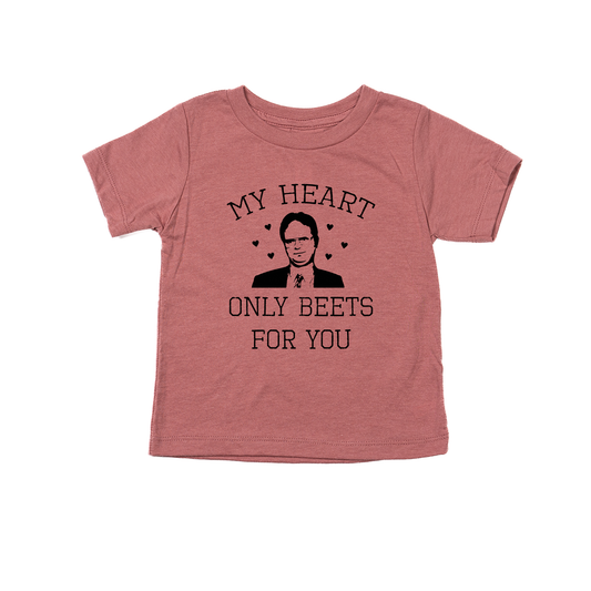 My Heart Only Beets For You - Kids Tee (Mauve)