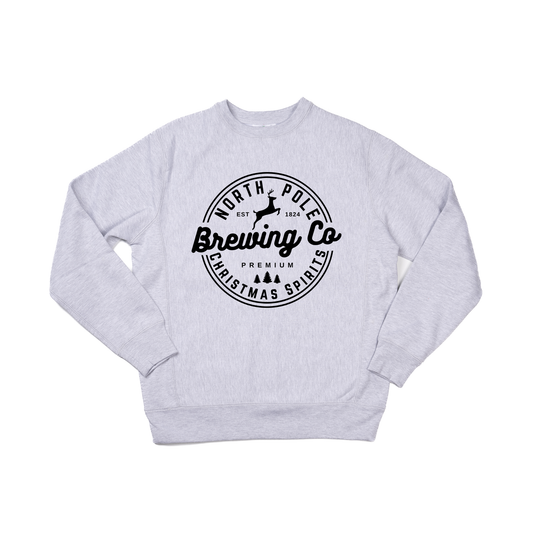 North Pole Brewing Co. (Black) - Heavyweight Sweatshirt (Heather Gray)