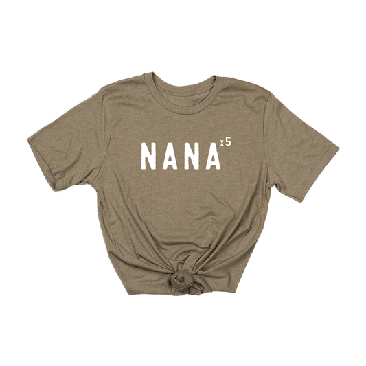 Nana x10 (Customizable,  White) - Tee (Olive)