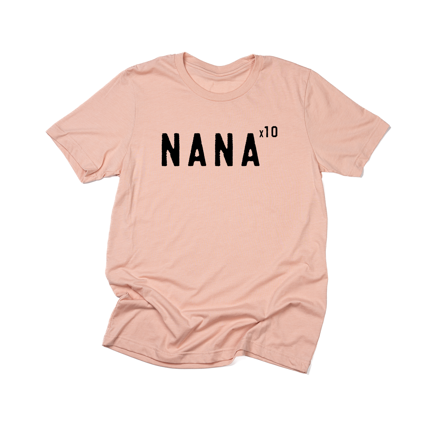 Nana x10 (Customizable, Black) - Tee (Peach)
