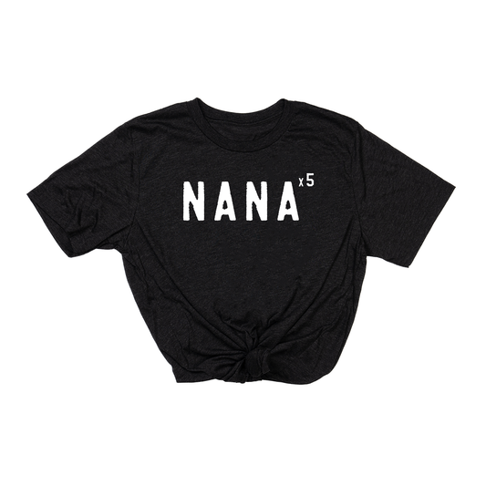 Nana x10 (Customizable,  White) - Tee (Charcoal Black)