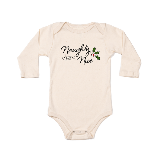 Naughty but Nice - Bodysuit (Natural, Long Sleeve)