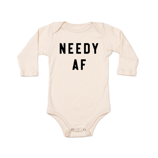 Needy AF - Bodysuit (Natural, Long Sleeve)