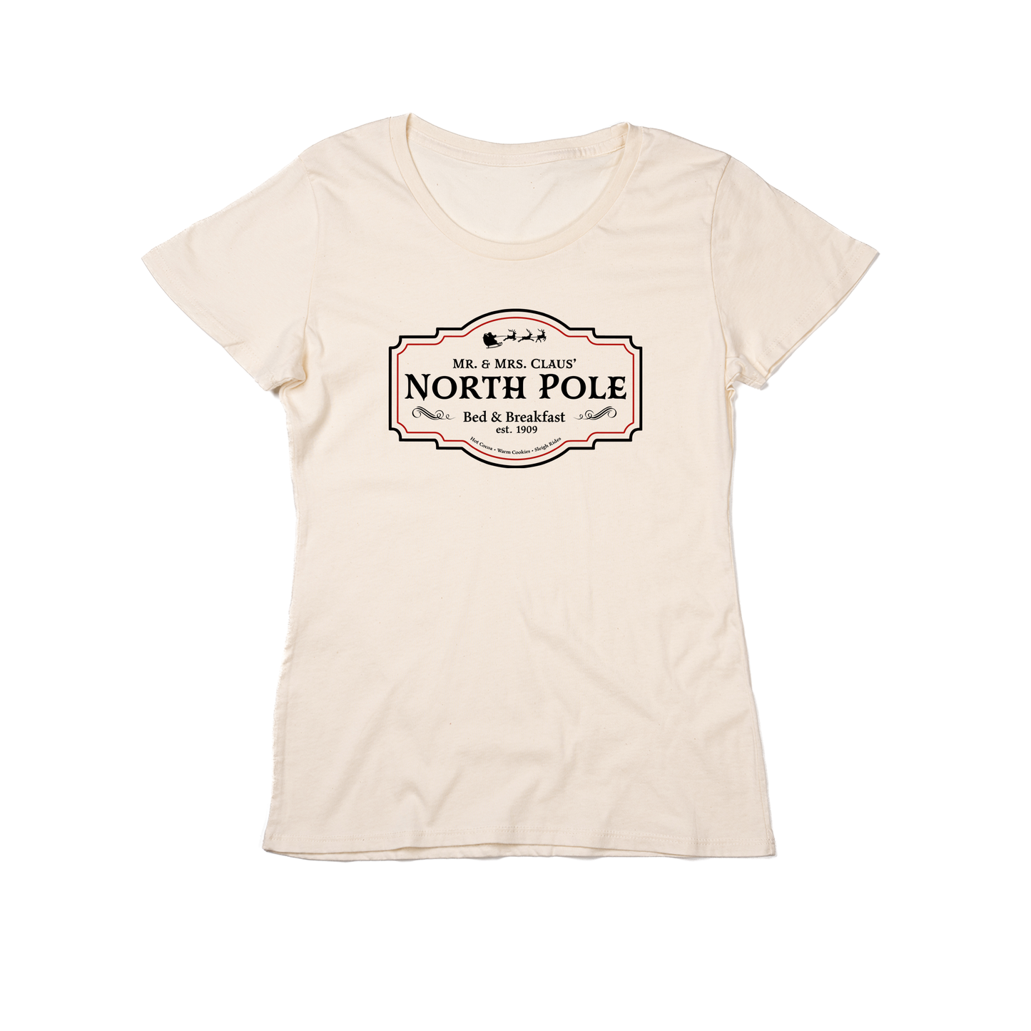 North Pole Bed & Breakfast - Women's Fitted Tee (Natural)