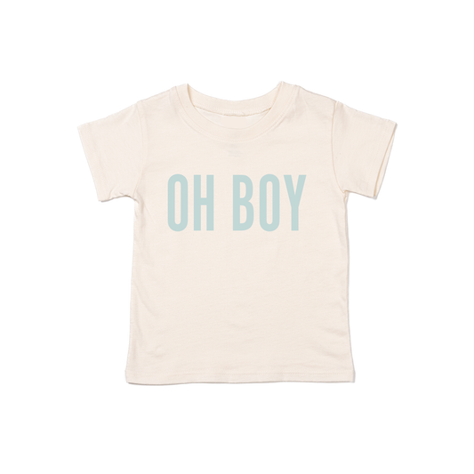 OH BOY (Sky) - Kids Tee (Natural)