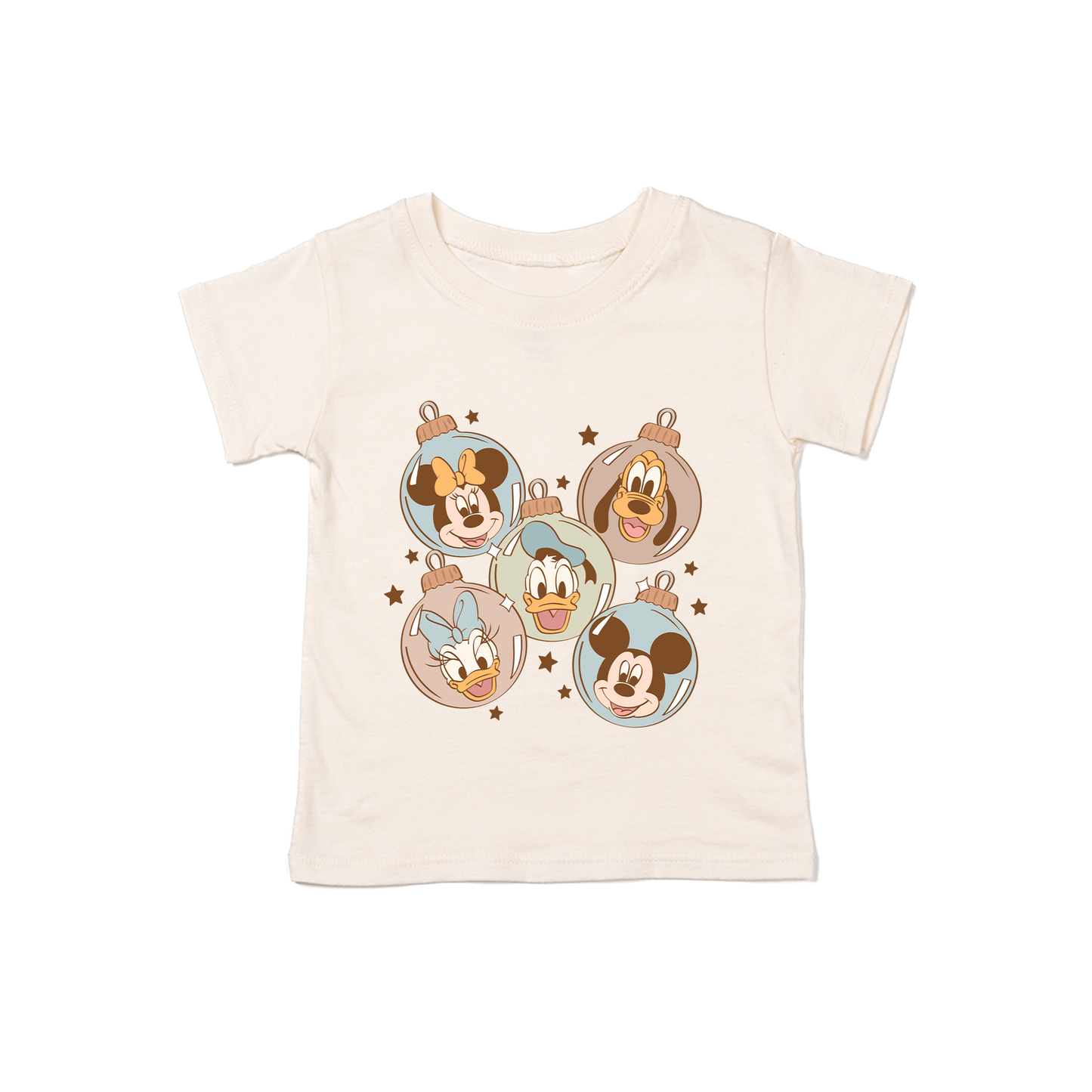 Ornament Friends (Blue) - Kids Tee (Natural)