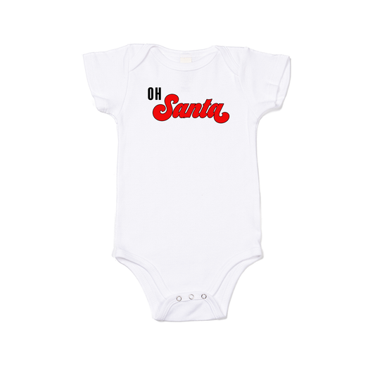 OH Santa - Bodysuit (White, Short Sleeve)