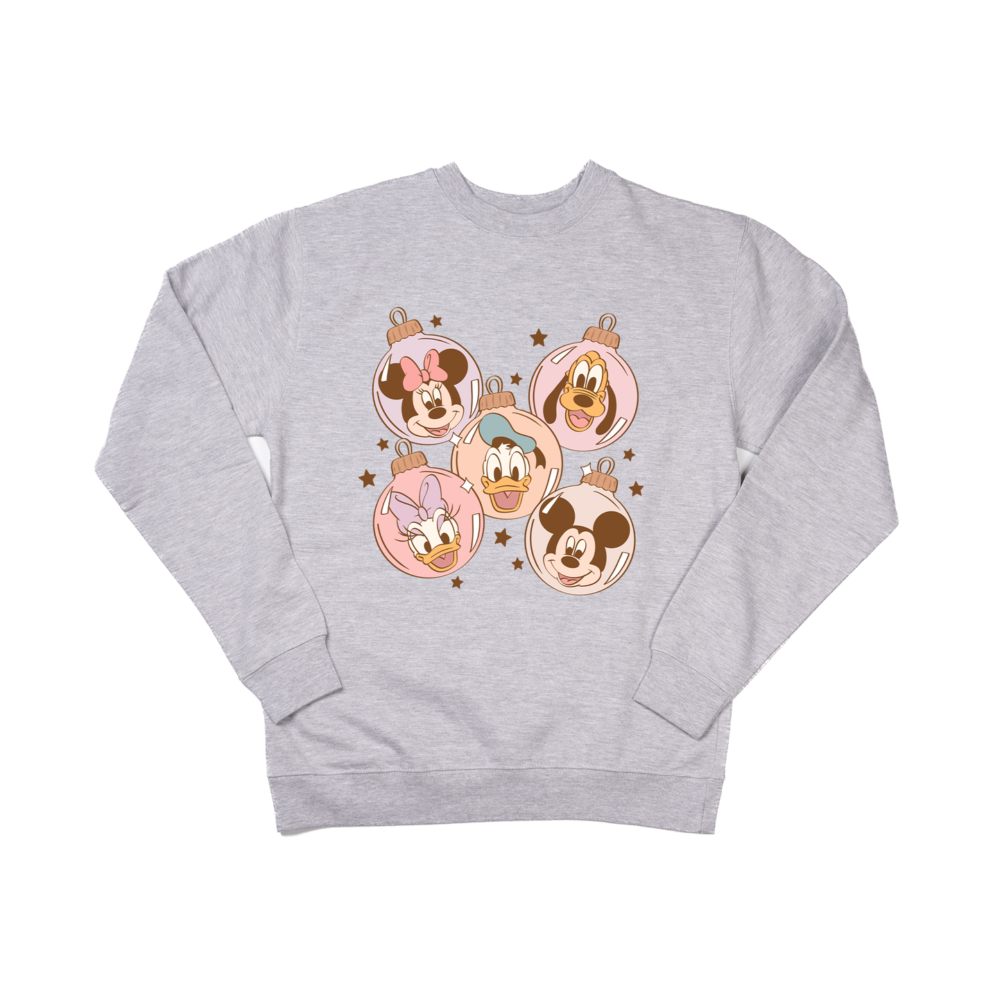 Ornament Friends (Pink) - Sweatshirt (Heather Gray)