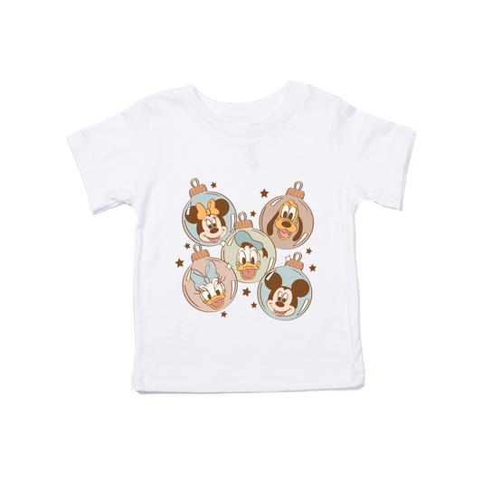 Ornament Friends (Blue) - Kids Tee (White)