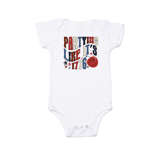 Partying like its 1776 - Bodysuit (White, Short Sleeve)