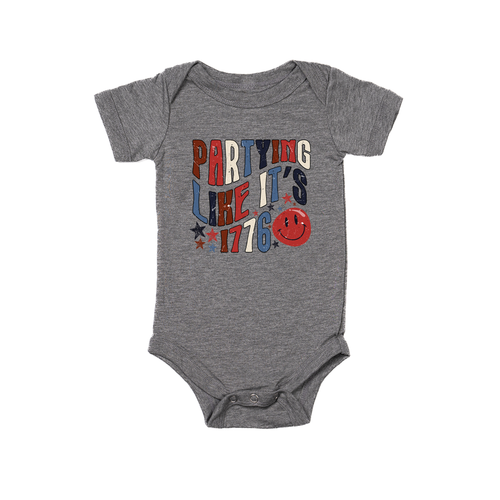 Partying like its 1776 - Bodysuit (Gray, Short Sleeve)