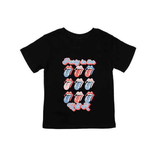 Party in the USA (Graphic) - Kids Tee (Black)